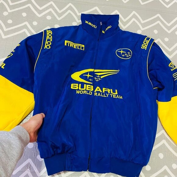 Vintage retro subaru formula 1 embroidered racing graphic jacket - Picture 3 of 8
